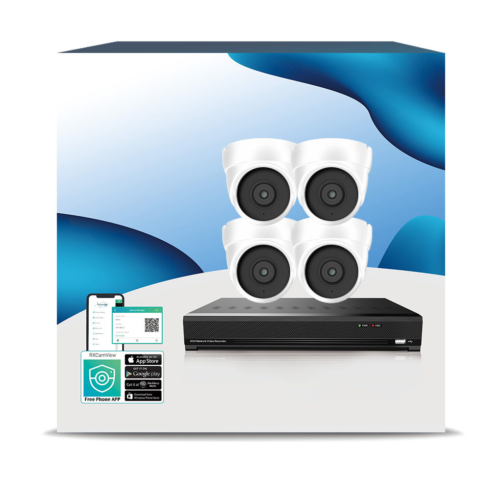 4-Camera 5MP Dome Security System - 1TB