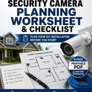 Ronware Security Camera Planning Worksheet & Checklist